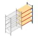 Weitspannregal AR 2500x1610x800 mm (hxbxt) 4 Ebenen blau Anbauregal