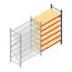Weitspannregal AR 2500x1610x800 mm (hxbxt) 6 Ebenen blau Anbauregal