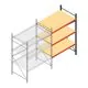 Weitspannregal AR 2500x1610x900 mm (hxbxt) 3 Ebenen anthrazit Anbauregal