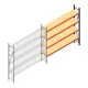 Weitspannregal AR 2500x2700x500 mm (hxbxt) 4 Ebenen anthrazit Anbauregal