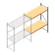 Weitspannregal AR 3000x2700x900 mm (hxbxt) 2 Ebenen anthrazit Anbauregal