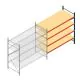 Weitspannregal AR 2250x2700x1000 mm (hxbxt) 4 Ebenen blau Anbauregal
