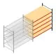 Weitspannregal AR 2250x2700x1200 mm (hxbxt) 5 Ebenen blau Anbauregal