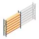 Weitspannregal AR 2250x2700x400 mm (hxbxt) 6 Ebenen blau Anfangsregal