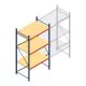 Weitspannregal AR 3000x1610x1000 mm (hxbxt) 3 Ebenen blau Anfangsregal