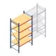 Weitspannregal AR 3000x1610x1000 mm (hxbxt) 4 Ebenen blau Anfangsregal mit vormontierten Rahmen