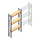 Weitspannregal AR 3000x1610x400 mm (hxbxt) 3 Ebenen blau Anfangsregal