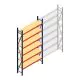 Weitspannregal AR 3000x1610x400 mm (hxbxt) 6 Ebenen blau Anfangsregal mit vormontierten Rahmen