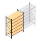 Weitspannregal AR 3000x2250x1000 mm (hxbxt) 6 Ebenen blau Anfangsregal mit vormontierten Rahmen
