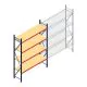 Weitspannregal AR 3000x2250x600 mm (hxbxt) 4 Ebenen blau Anfangsregal