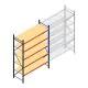 Weitspannregal AR 3000x2250x800 mm (hxbxt) 5 Ebenen blau Anfangsregal mit vormontierten Rahmen