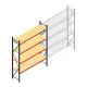 Weitspannregal AR 3000x2700x600 mm (hxbxt) 4 Ebenen blau Anfangsregal