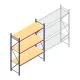 Weitspannregal AR 3000x2700x800 mm (hxbxt) 3 Ebenen blau Anfangsregal mit vormontierten Rahmen