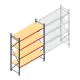 Weitspannregal AR 3000x2700x800 mm (hxbxt) 4 Ebenen blau Anfangsregal mit vormontierten Rahmen