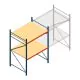 Weitspannregal AR 2000x1610x1200 mm (hxbxt) 2 Ebenen blau Anfangsregal