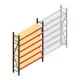 Weitspannregal AR 2250x1610x400 mm (hxbxt) 6 Ebenen verzinkt Anfangsregal