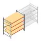 Weitspannregal AR 2250x2010x1200 mm (hxbxt) 4 Ebenen verzinkt Anfangsregal