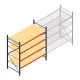Weitspannregal AR 2250x2250x1000 mm (hxbxt) 4 Ebenen verzinkt Anfangsregal mit vormontierten Rahmen
