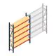 Weitspannregal AR 2500x1610x400 mm (hxbxt) 5 Ebenen blau Anfangsregal