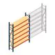 Weitspannregal AR 2500x1610x400 mm (hxbxt) 6 Ebenen blau Anfangsregal
