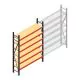 Weitspannregal AR 2500x1610x500 mm (hxbxt) 6 Ebenen verzinkt Anfangsregal