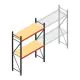 Weitspannregal AR 2500x1610x600 mm (hxbxt) 2 Ebenen verzinkt Anfangsregal