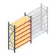 Weitspannregal AR 2500x1610x600 mm (hxbxt) 6 Ebenen blau Anfangsregal