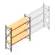 Weitspannregal AR 2500x2250x600 mm (hxbxt) 3 Ebenen verzinkt Anfangsregal