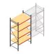 Weitspannregal AR 3000x1610x1000 mm (hxbxt) 4 Ebenen verzinkt Anfangsregal mit vormontierten Rahmen