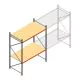 Weitspannregal AR 3000x2700x1200 mm (hxbxt) 2 Ebenen verzinkt Anfangsregal