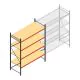 Weitspannregal AR 3000x2700x900 mm (hxbxt) 4 Ebenen verzinkt Anfangsregal