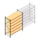 Weitspannregal AR 3000x2700x900 mm (hxbxt) 6 Ebenen verzinkt Anfangsregal