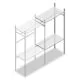 Konfektionsregal Medium Duty 2000x1000x500 mm (hxbxt) 1 Stange 2 Fachböden Anbauregal