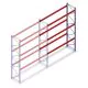 Gebrauchte Mecalux Palettenregal 6000x3600x1100 mm (hxbxt) 3 Ebenen Anbauregal