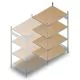 Weitspannregal HD 2000x1500x800 mm (hxbxt) 4 Ebenen Anbauregal