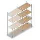 Weitspannregal HD 2500x1500x600 mm (hxbxt) 4 Ebenen Anbauregal