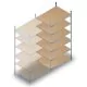Weitspannregal HD 2500x1500x800 mm (hxbxt) 6 Ebenen Anbauregal
