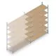 Weitspannregal HD 2500x2250x600 mm (hxbxt) 6 Ebenen Anbauregal