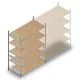 Weitspannregal HD 2500x2250x800 mm (hxbxt) 5 Ebenen Anfangsregal