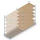 Weitspannregal HD 2500x2250x800 mm (hxbxt) 6 Ebenen Anbauregal