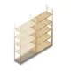 Holzfachbodenregal BT Combi 2080x970x370 mm (hxbxt) 5 Ebenen Anbauregal