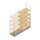 Holzfachbodenregal BT Combi 2080x970x500 mm (hxbxt) 5 Ebenen Anbauregal