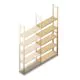 Holzfachbodenregal BT Combi 2380x970x280 mm (hxbxt) 5 Ebenen Anbauregal