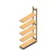 Holzfachbodenregal BT Euro 2100x770x300 mm (hxbxt) 5 Ebenen Anbauregal