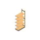 Holzfachbodenregal BT Euro 2100x970x500 mm (hxbxt) 5 Ebenen Anbauregal