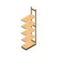 Holzfachbodenregal BT Euro 2400x770x400 mm (hxbxt) 5 Ebenen Anbauregal