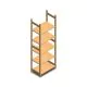 Holzfachbodenregal BT Euro 2400x770x500 mm (hxbxt) 5 Ebenen Anfangsregal