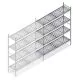 Hygienisches Regal 6611 1800x1200x460 mm (hxbxt) 4 Ebenen Anbauregal