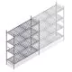 Hygienisches Regal 6611 1800x1200x560 mm (hxbxt) 4 Ebenen Anfangsregal