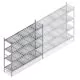 Hygienisches Regal 6611 1800x1320x560 mm (hxbxt) 4 Ebenen Anfangsregal